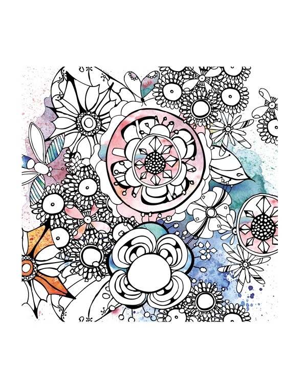 矢量圖休閑風(fēng)時裝拼花免費素材