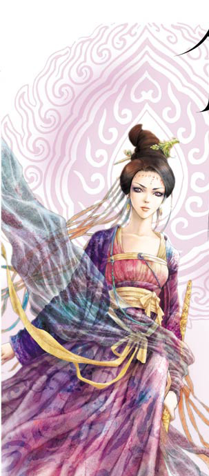 位圖人物色彩插畫CG插畫免費素材