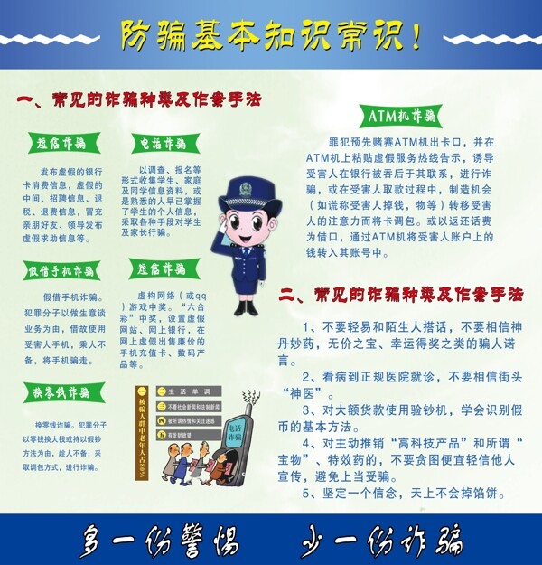 防盜知識展板圖片