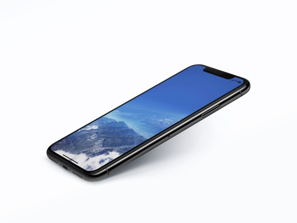 斜角度苹果iphonex新品手机包装样机