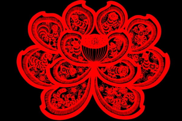 12生肖剪紙