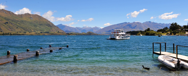 新西兰瓦那卡小镇湖畔图片