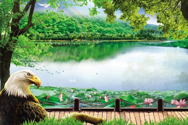 山水風(fēng)景室內(nèi)裝飾