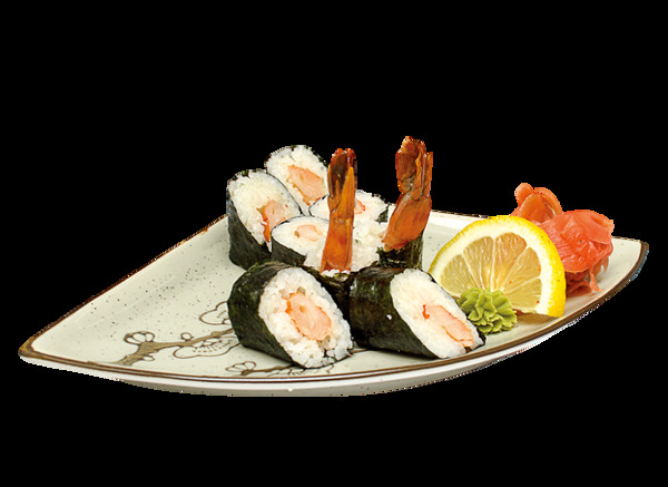 清新日式切片寿司料理美食产品实物