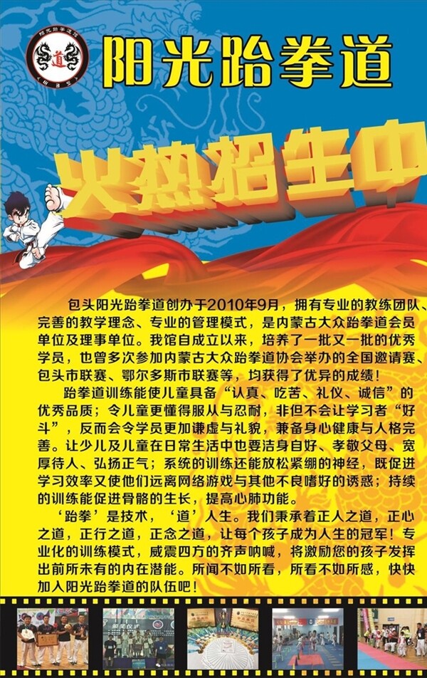 跆拳道海報