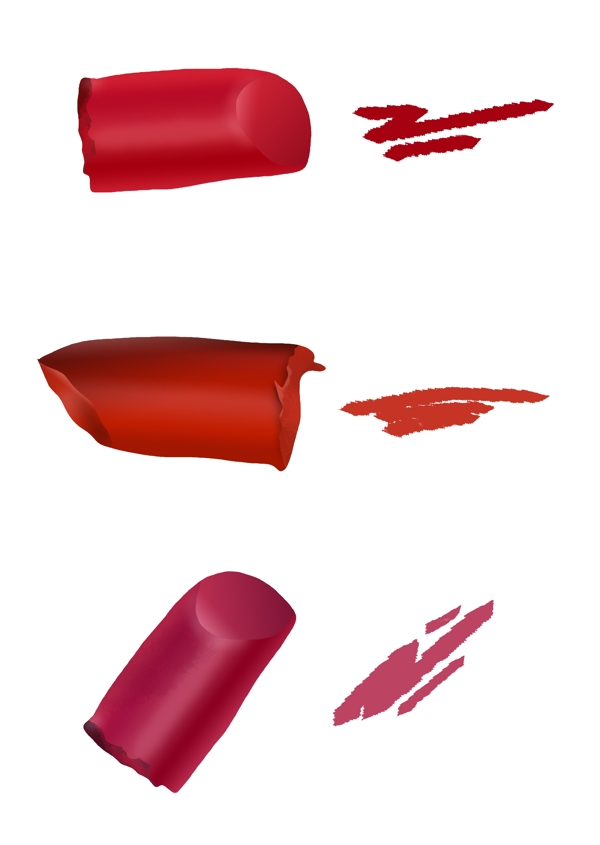 大红色化妆品红色断的口红免扣高清素材免费下载