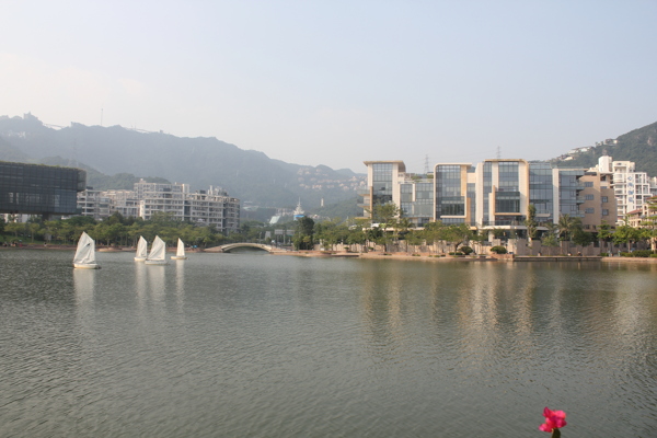 小區(qū)湖畔圖片
