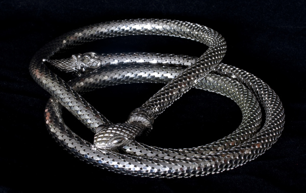 银蛇手链图片
