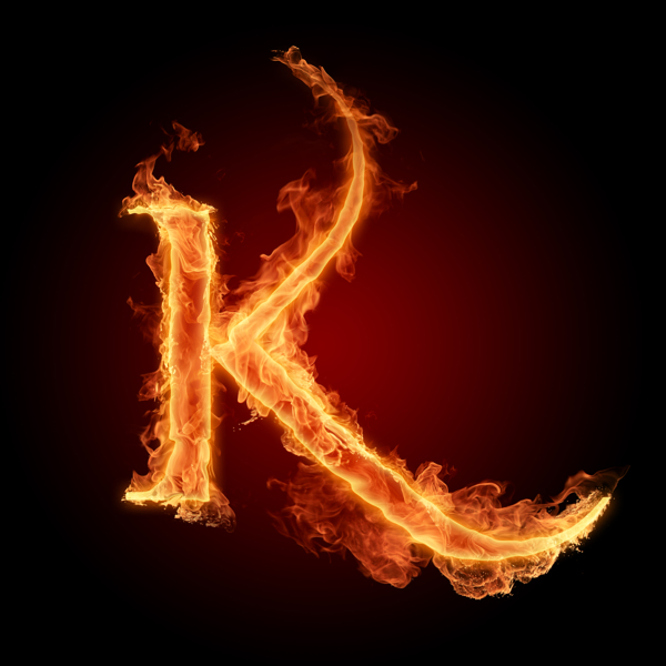 火焰字母K