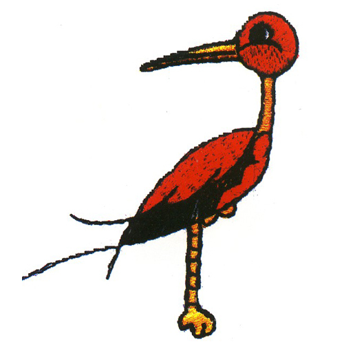繡花動(dòng)物鳥(niǎo)類色彩彩色免費(fèi)素材
