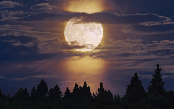 唯美月亮风景图片