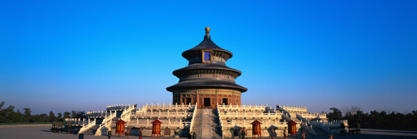 巨幅皇家明清建筑北京天坛全景