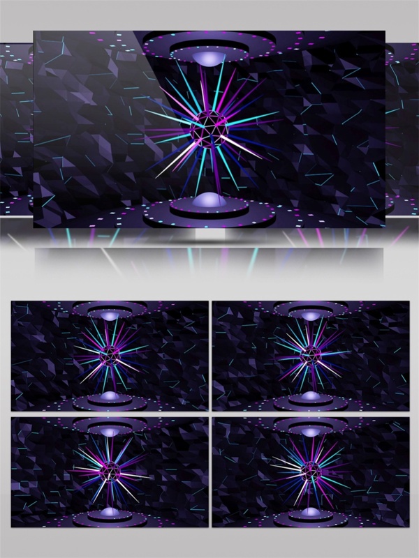 紫色动感星光动态视频素材