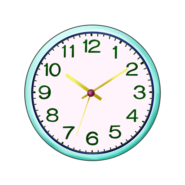蓝色时间钟表插图