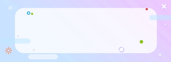 MBE卡通撞色波點扁平banner背景