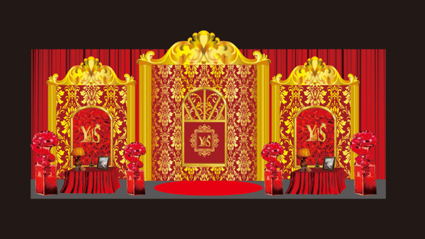 紅金歐式迎賓區(qū)金色歐式迎賓區(qū)