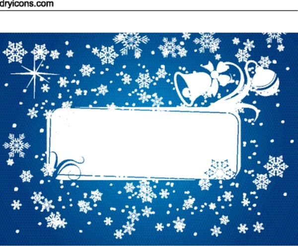 雪和觀賞圣誕卡