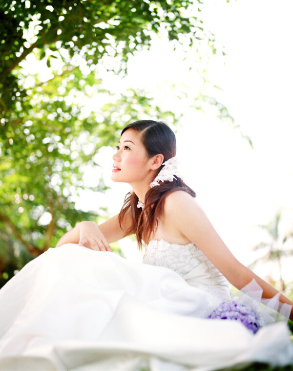 婚紗攝影樣片美麗新娘圖片