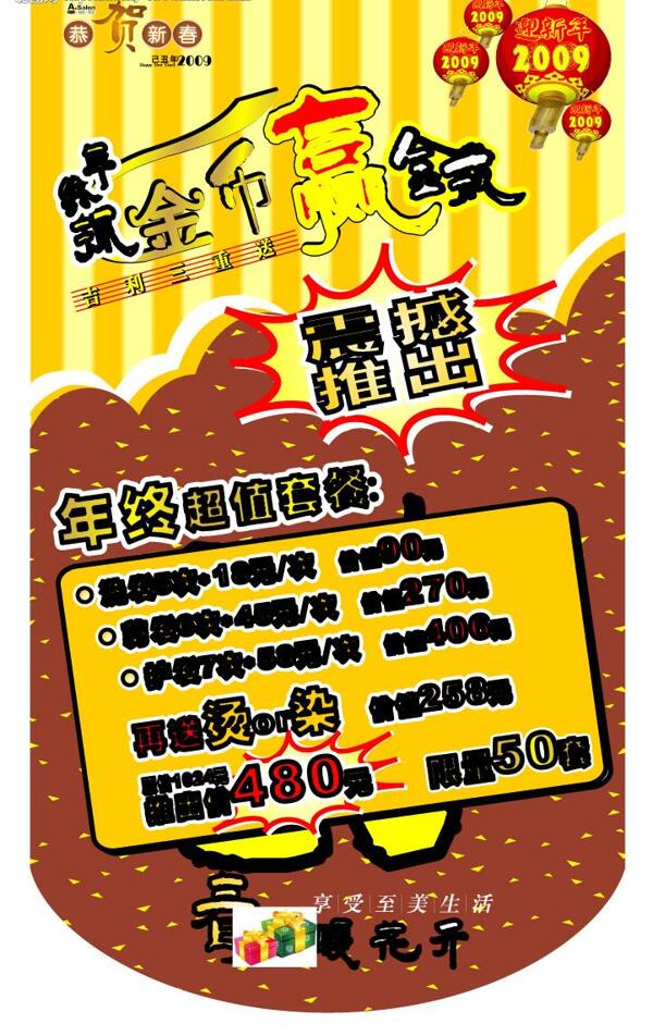 美發(fā)店年終套餐靚典圖片