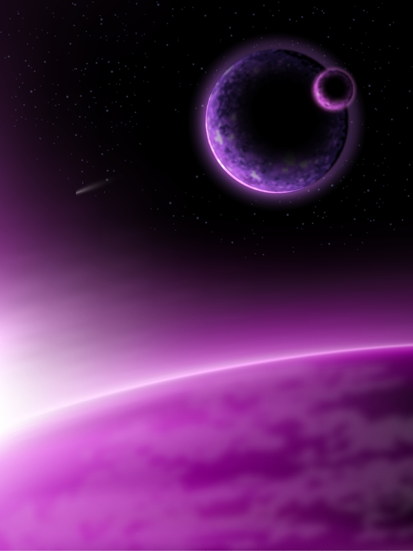 紫色星球背景图片