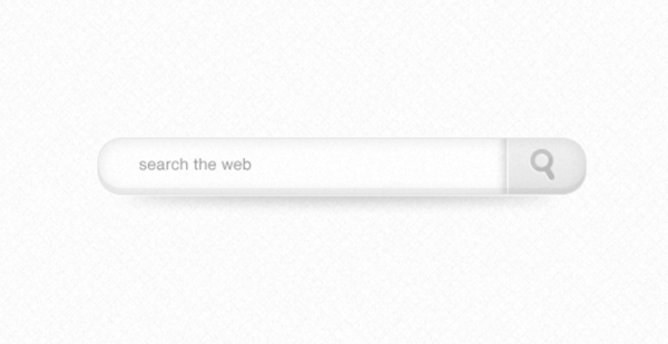 白色的Web界面搜索输入框PSD