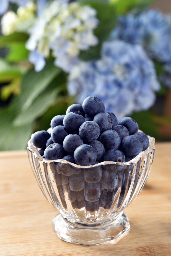 蓝莓水果新鲜背景海报素材图片