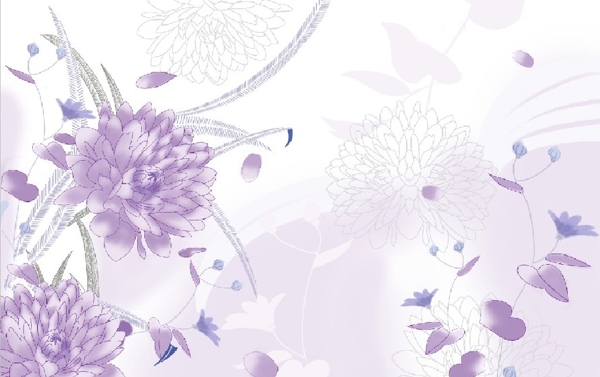3D矢量紫薇花