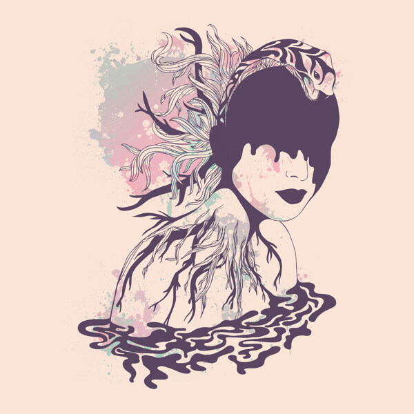 位圖插畫時尚插畫人物插畫插畫師免費(fèi)素材