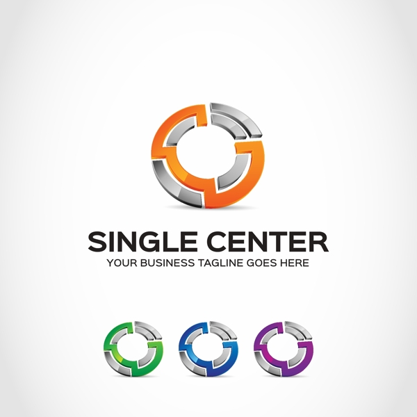 互联网多用途logo橙色logo