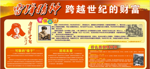 雷鋒精神宣傳欄