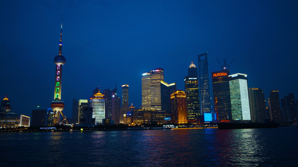 上海陆家嘴金融中心夜景图片