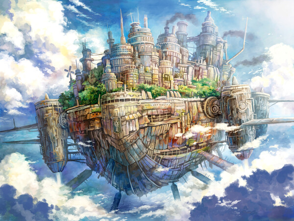 天空之城船圖片