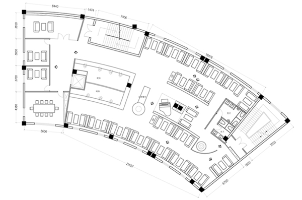 CAD咖啡馆平面方案规划