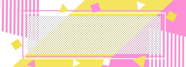 原創(chuàng)波普風(fēng)幾何清新banner