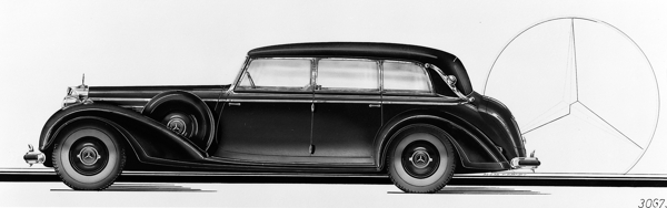 黑色老式轿车图片