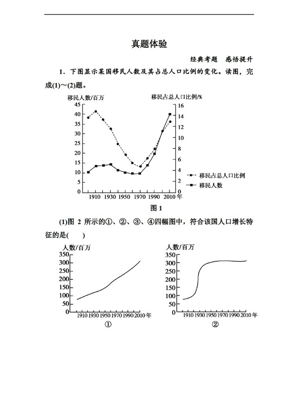 地理人教版高中必修二單元綜合提升6份