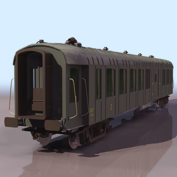 火车车箱3D模型
