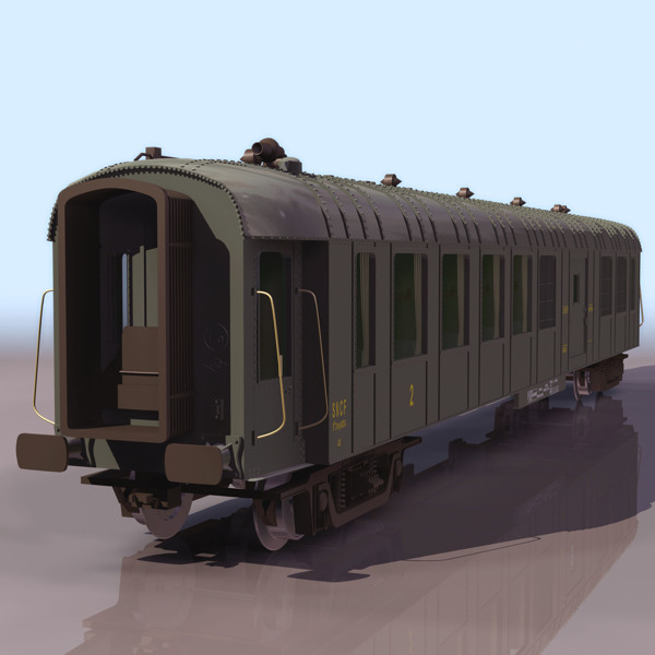 火車車箱3D模型