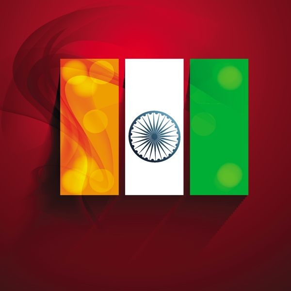 印度国旗背景