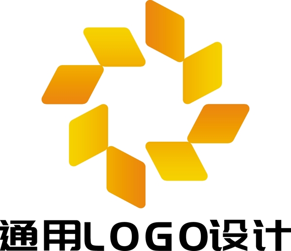 橙色大气通用型企业LOGO设计