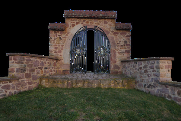 复古铁门建筑元素