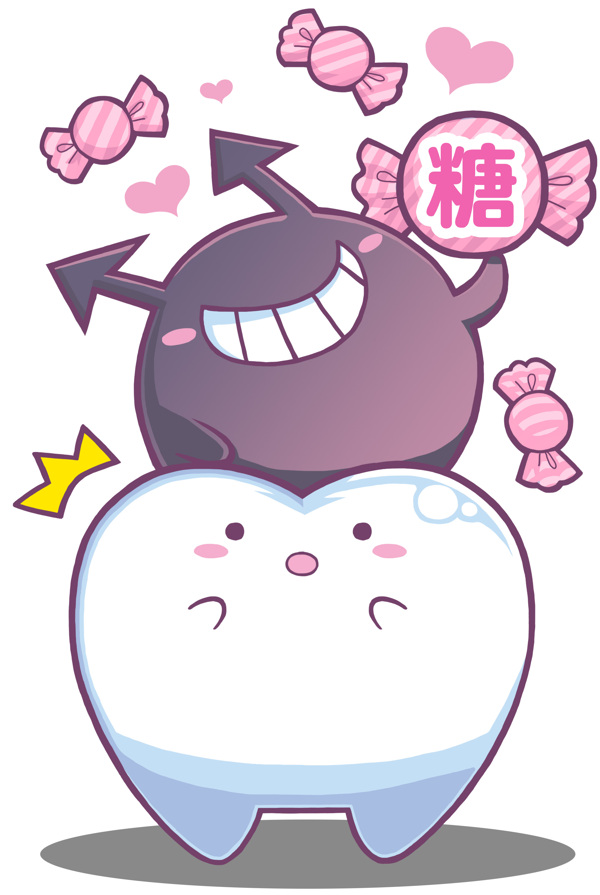 卡通牙齒畫