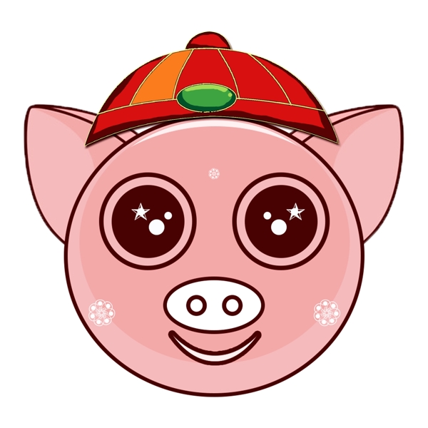 卡通喜庆猪猪装饰素材