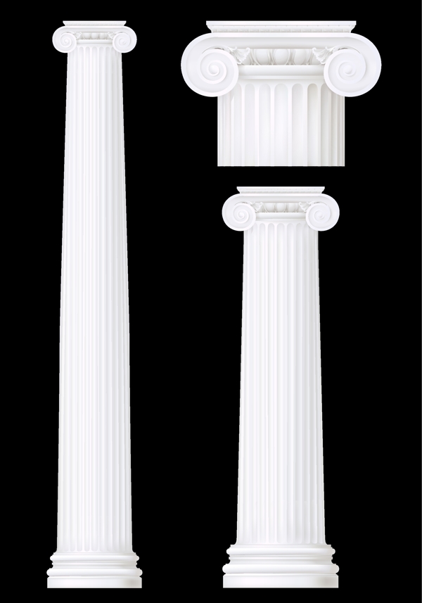 矢量罗马柱图片