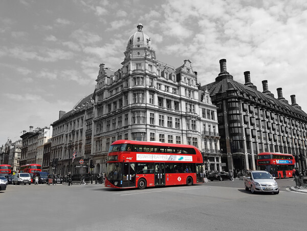 伦敦红色双层巴士