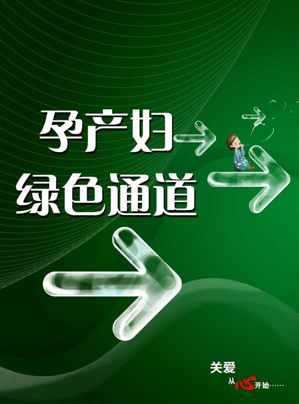 孕產(chǎn)婦綠色通道海報(bào)圖片