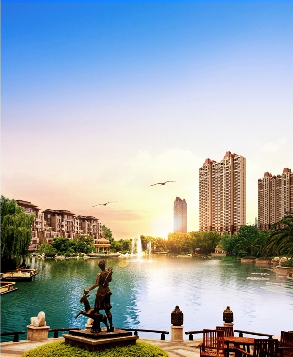 房地產(chǎn)湖景