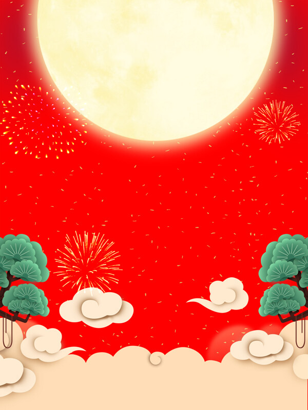 中國風紅色喜慶背景