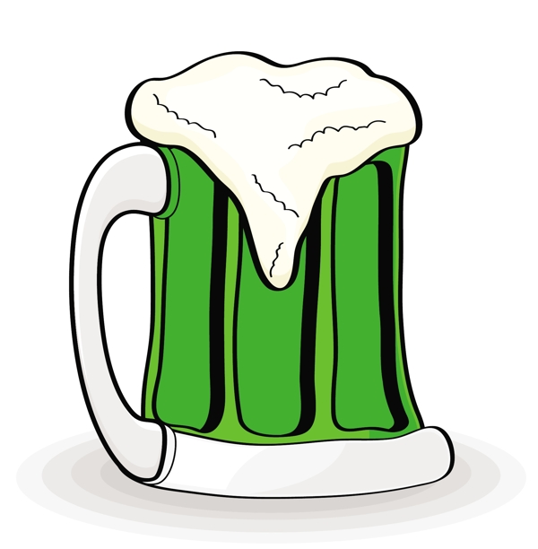 卡通復古啤酒杯