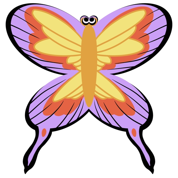紫色蝴蝶风筝插图